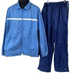Vintage 90's Nike Full Zip Lined Windbreaker Track Suit